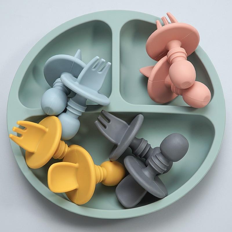 CuttieSpoon™ | Cuillère et fourchette pour bébé | Maman - AU PAYS DE BEBE