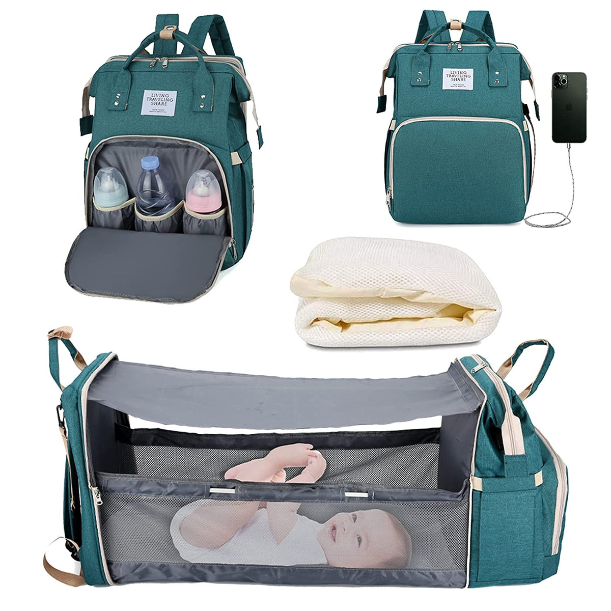 SONARIN Grande Capacité Imperméable Sac à Langer pour Bébé Fourre-tout SONARIN Grande Capacité Imperméable Sac à Langer pour Bébé Fourre-tout